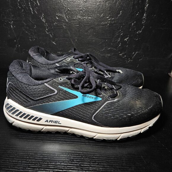 Brooks Ariel '20 Running Shoes Womens Size 8.5B Black Teal Stability 1203151B064 - Picture 4 of 8